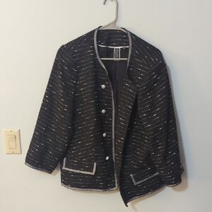 Nicole Miller Mary Kay Elegant Black Blazer